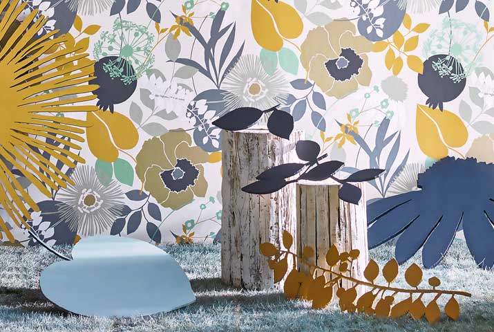 Обои Harlequin Standing Ovation Doyenne ChalkCopper/Sepia 111492 фото в интерьере